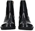 Shop Maison Margiela Boot Chelsea Kulit Hujung Bulat Slip-On 'Hitam Hijau' S57WU0239P3964H9419