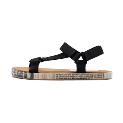 Maison Margiela Leather Sandals 'Black Tie'