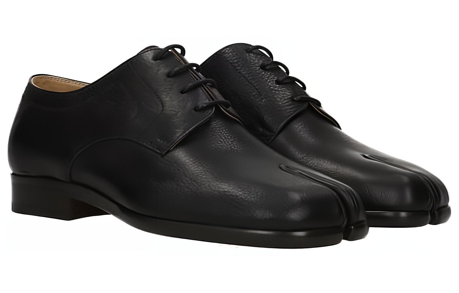 Order Maison Margiela Leather Sneaker 'Black Lace-Up Casual' S37WQ0319P2696T8013