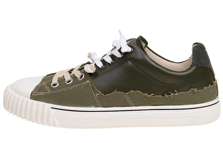 Maison Margiela Leather Sneaker 'Military Green' P4022S57WS0391H8587