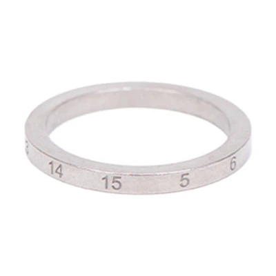 Maison Margiela Logo Slim 925 Silver Ring Unisex Couple Gold/Silver. SI8UQ0002SV0129