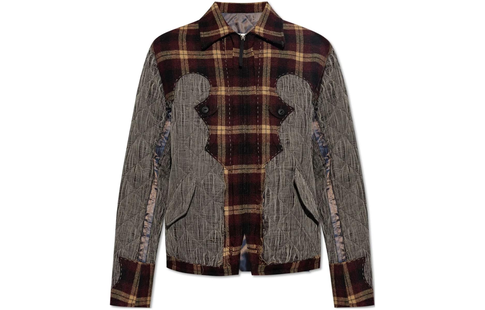 Maison Margiela Metallic Panel Denim Jacket Silver S52AM0238S30653