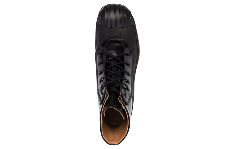 Shop 메종 마르지엘라 블랙 가죽 앵클 부츠 S57WS0241P4338H8588