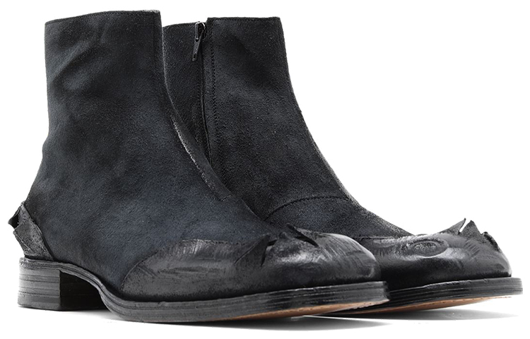 Shop Bota Militar de Tobillo Maison Margiela 'Negra' S57WU0226P4016T8013