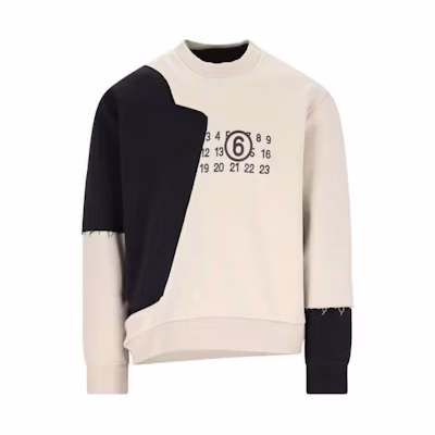 Maison Margiela Numeric Loose Fit Crewneck Sweatshirt Grey S62GU0118S25596860
