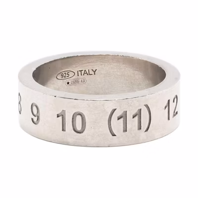 Maison Margiela Numeric Logo 925 Sterling Silver Ring for Men SI8UQ0003SV0129951