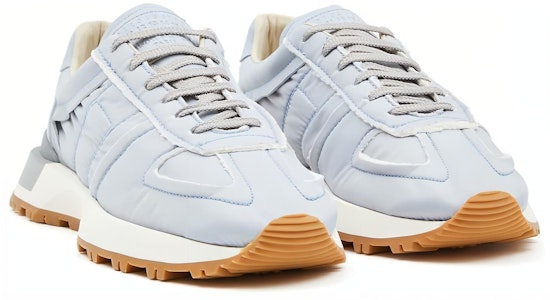 Maison Margiela Sneaker Rendah Nilon & Kulit 'Light Blue' S37WS0575P4341T6172 Shop Maison Margiela Sneaker Rendah Nilon & Kulit 'Light Blue' S37WS0575P4341T6172
