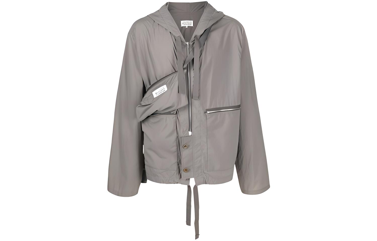 Maison Margiela Oversized Solid Gray Hoodie SH0GU0003S25624-803