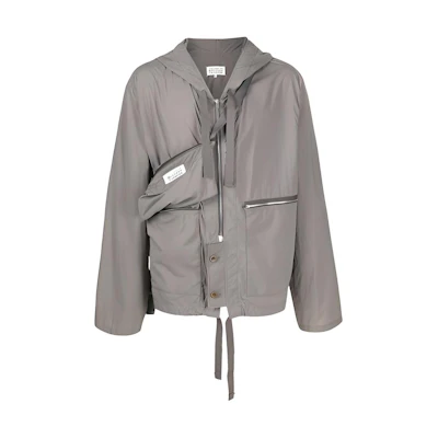 Maison Margiela Oversized Solid Gray Hoodie SH0GU0003S25624-803