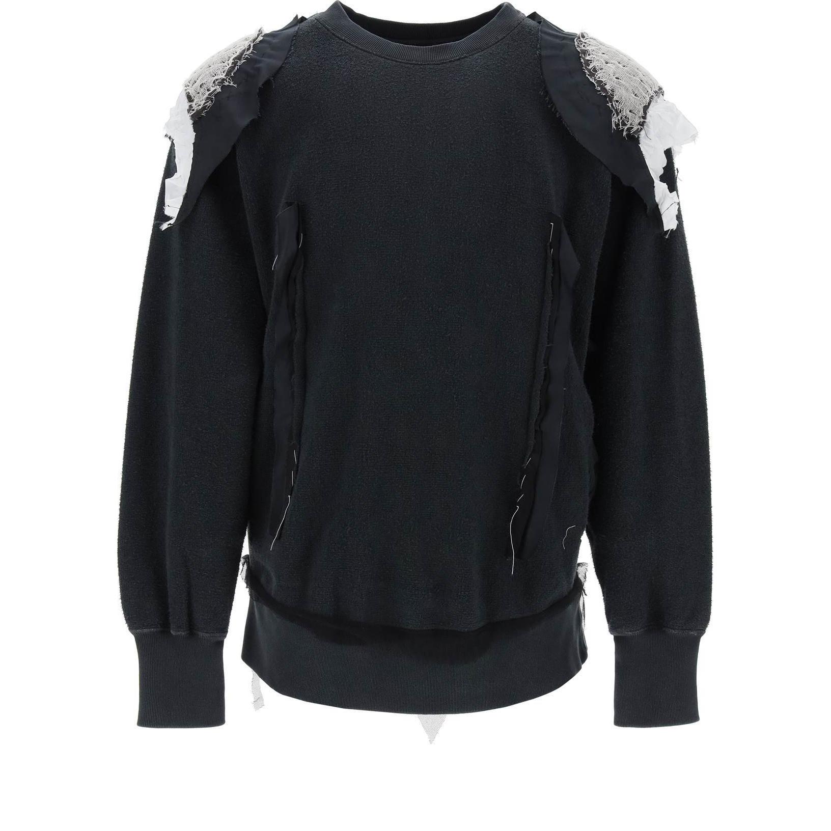 Maison Margiela Patchwork Single-Breasted Long Jacket - Dark Gray S67AA0039S44578-855M