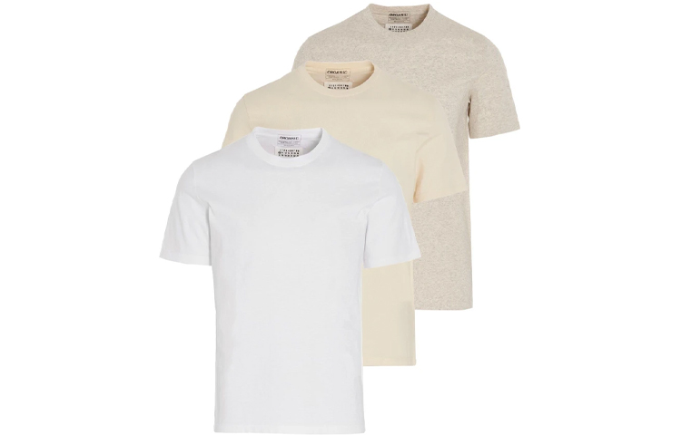 Maison Margiela Plain Crewneck Short Sleeve T-Shirt 3-Pack Set. S50GC0652S23973961
