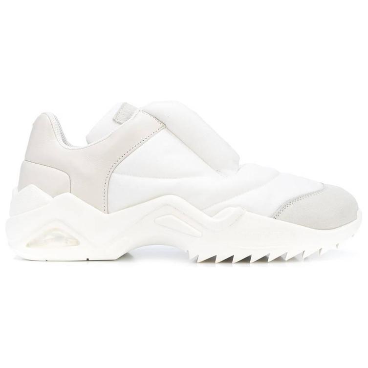 Order Maison Margiela 皮革聚酯纖維 厚底綁帶 圓頭 減震 低筒 運動休閒鞋 男款 白灰色