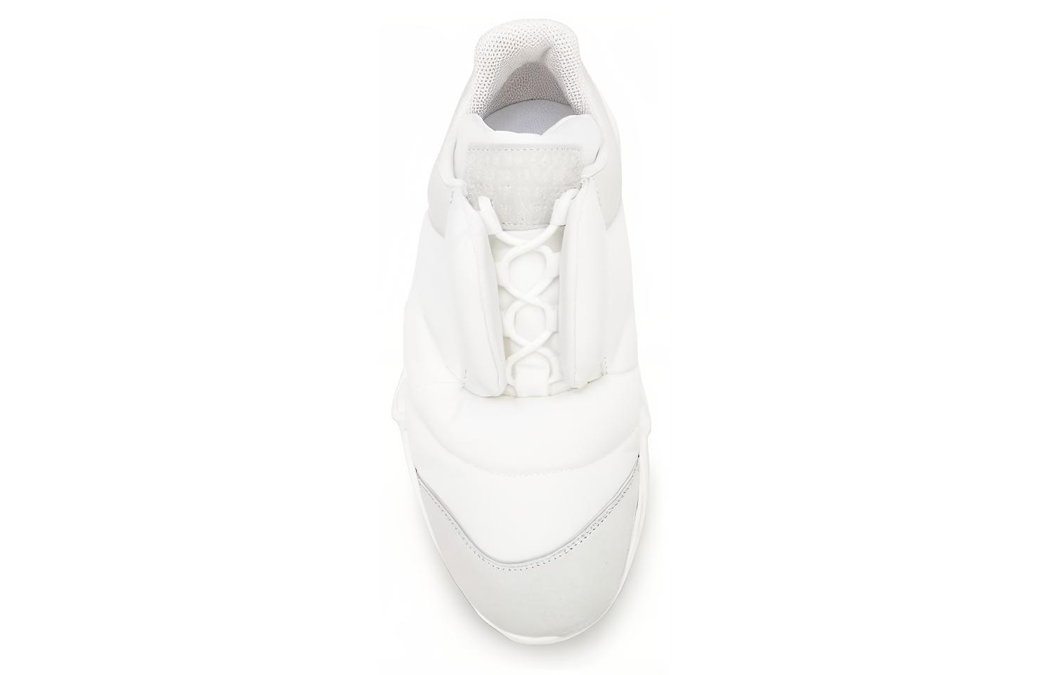 Purchase Maison Margiela 皮革聚酯纖維 厚底綁帶 圓頭 減震 低筒 運動休閒鞋 男款 白灰色