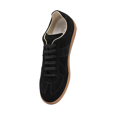 Maison Margiela Replica 'Black Leather Low-Top'