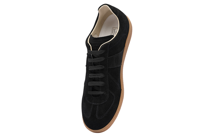 Maison Margiela Replica 'Black Leather Low-Top' S57WS0469P5393T8008