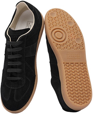 Maison Margiela Replica '黑色皮革低帮鞋' S57WS0469P5393T8008 Shop Maison Margiela Replica '黑色皮革低帮鞋' S57WS0469P5393T8008