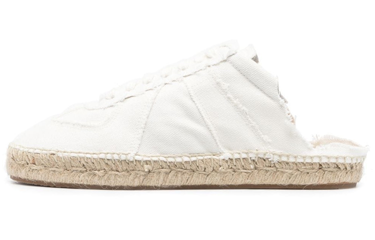 Maison Margiela Replica 'Cotton Canvas Fashion Slide White'
