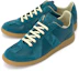 Shop Maison Margiela Replica 'Blue Suede' Sepatu Biru Suede S57WS0236P1895H9389