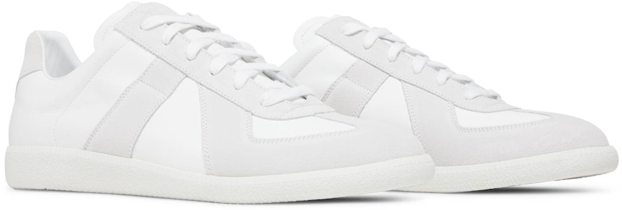 Maison Margiela梅森馬吉拉 Replica 牛皮 繫帶低筒 時尚板鞋 男款 白色 Cheap Maison Margiela梅森馬吉拉 Replica 牛皮 繫帶低筒 時尚板鞋 男款 白色