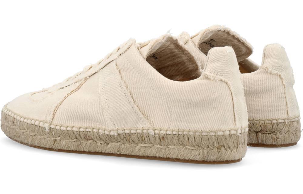 Shop Maison Margiela Replica 帆布 低帮 时尚板鞋 男款 白色