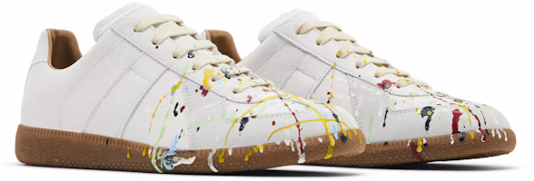 Cheap Maison Margiela Replica 低筒 '油漆濺染 - 灰色' S58WS0101-P1892-961