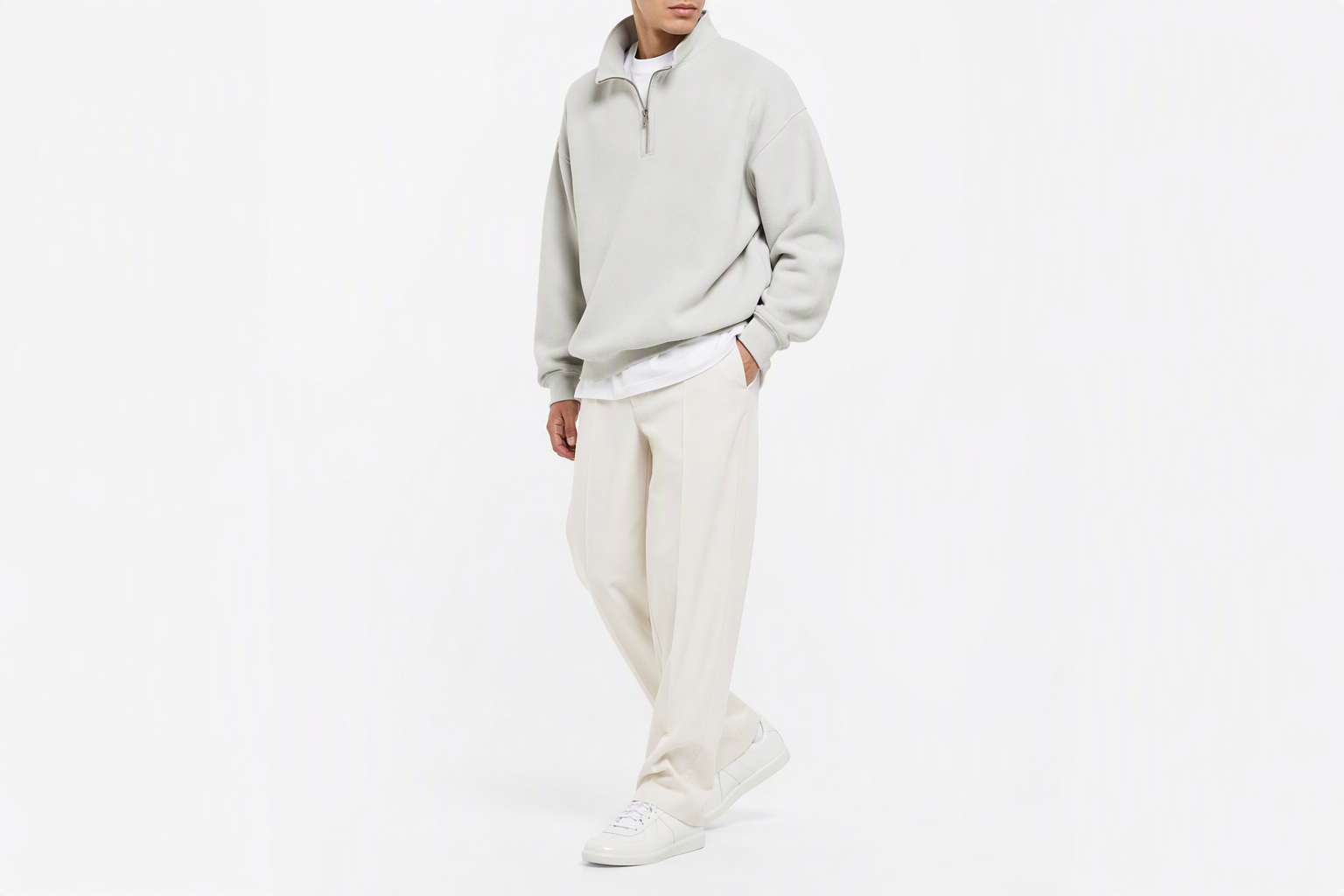 Order Maison Margiela Replica 經典閃亮橡膠低筒時尚板鞋 男款 白色