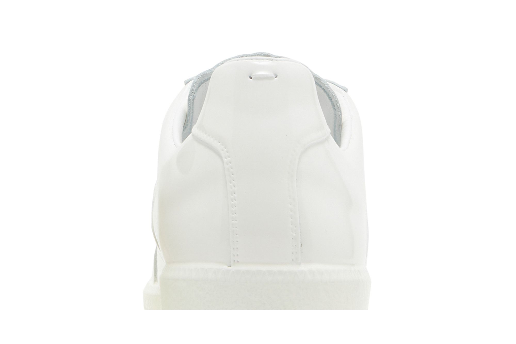 Cheap Maison Margiela Replica 經典閃亮橡膠低筒時尚板鞋 男款 白色