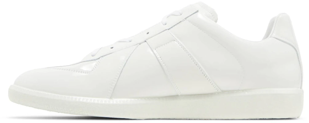 Maison Margiela Replica 經典閃亮橡膠低筒時尚板鞋 男款 白色 Lookbook Maison Margiela Replica 經典閃亮橡膠低筒時尚板鞋 男款 白色
