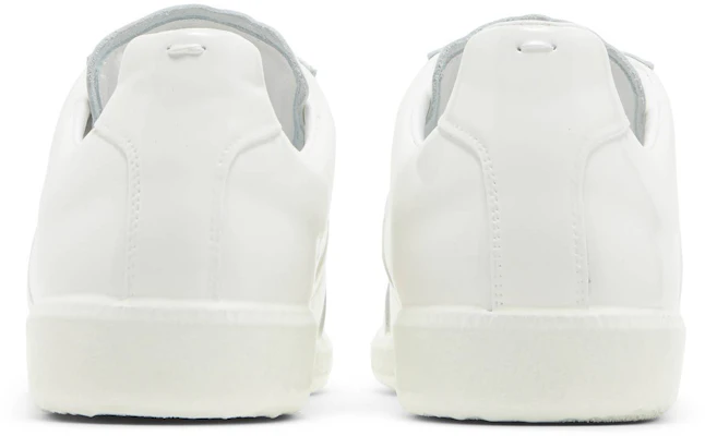 Maison Margiela Replica 經典閃亮橡膠低筒時尚板鞋 男款 白色 Details for Maison Margiela Replica 經典閃亮橡膠低筒時尚板鞋 男款 白色