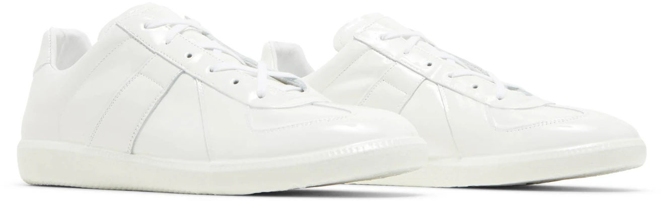 Maison Margiela Replica 經典閃亮橡膠低筒時尚板鞋 男款 白色 Cheap Maison Margiela Replica 經典閃亮橡膠低筒時尚板鞋 男款 白色