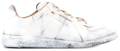 MM6 Maison Margiela 仿古裂纹 潮流百搭德训 时尚板鞋 男款 白 Order MM6 Maison Margiela 仿古裂纹 潮流百搭德训 时尚板鞋 男款 白