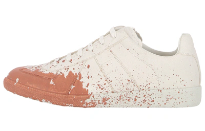 Maison Margiela Replica Low Top 'Splatter White Orange'