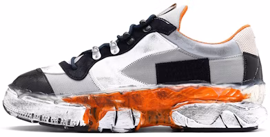 Maison Margiela Retro Fit 'Grey Black Orange Patchwork' S57WS0383P4023H8589 Maison Margiela Retro Fit 'Grey Black Orange Patchwork' S57WS0383P4023H8589