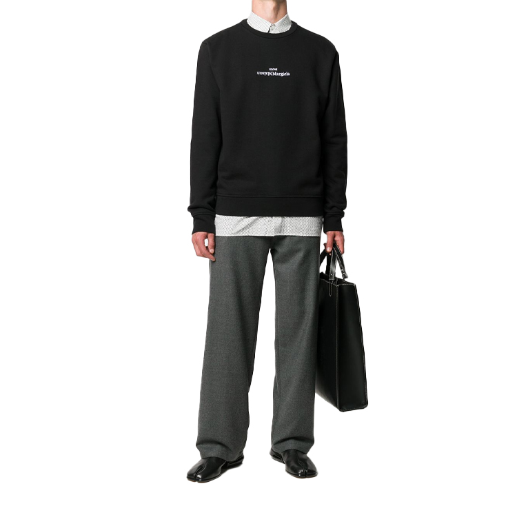 Purchase Maison Margiela 倒置刺繡標誌男女款圓領長袖衫 S50GU0148S25451900