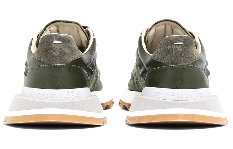 Shop 메종 마르지엘라 러너 '올리브' (50 characters) S37WS0575-P4341-H8910