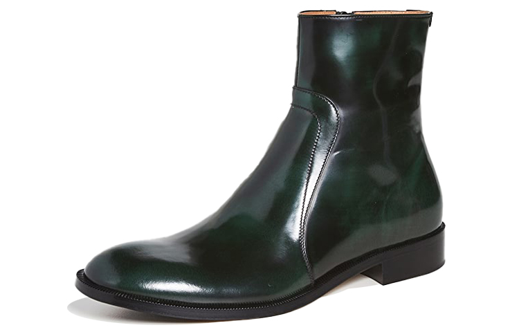Maison Margiela Short Boot 'Fashion Green Leather' 圖 2