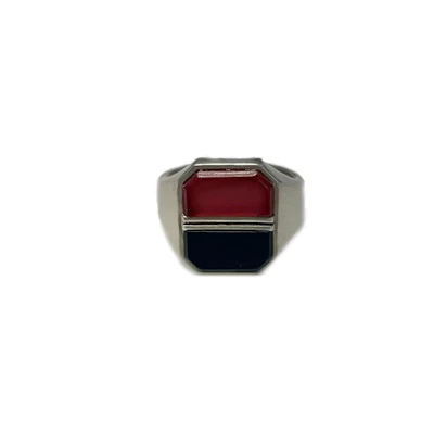 Maison Margiela Silver Brass Resin Ring Unisex Couple Design. 1321057M21528