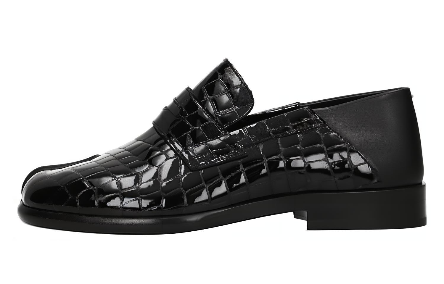 Maison Margiela Sneakers 'Crocodile Pattern Black Leather' S37WR0176P3715T8013