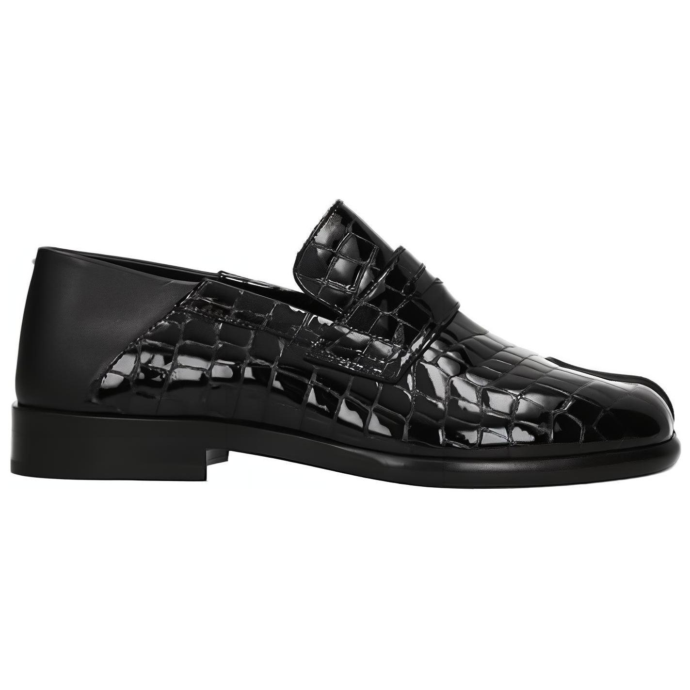 Maison Margiela Sneakers 'Crocodile Pattern Black Leather' 圖 2