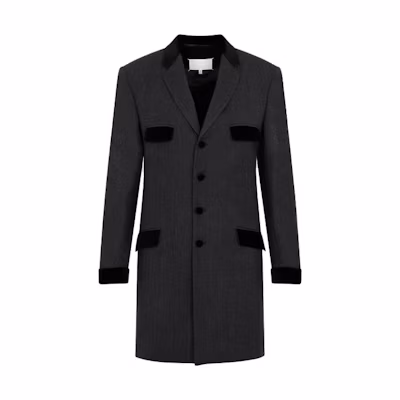 Maison Margiela Solid Color Collared Slim Fit Jacket Men’s Black S52AM0250S60353900