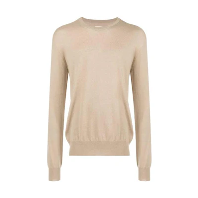 Maison Margiela Solid Color Crewneck Pocket Sweatshirt Brown S51HL0011S183953-59M