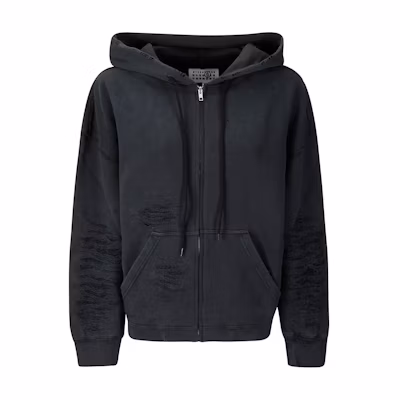 Maison Margiela Solid Color Hoodie Black Hoodie SH0GU0004S25624-900