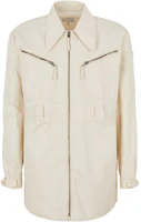 Maison Margiela Solid Color Zip-Up Jacket Off-White S50AM0557S54160-101 Maison Margiela Solid Color Zip-Up Jacket Off-White S50AM0557S54160-101