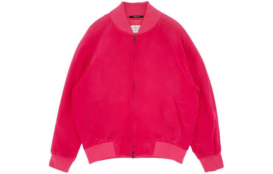 Maison Margiela Solid Color Zip-Up Stand Collar Jacket Black 0063-1FW990305O5ZL-BLAC