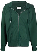 Maison Margiela Solid Green Zip-Up Hoodie Jacket S50HG0041S25520632 Maison Margiela Solid Green Zip-Up Hoodie Jacket S50HG0041S25520632