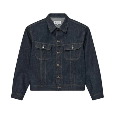 Maison Margiela Solid Single-Breasted Mid-Length Jacket Black SI1AM0004S53549-900