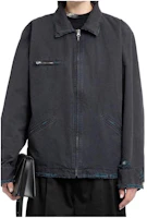 Maison Margiela Solid Zip-Up Slim Jacket - Charcoal Black SH0AM0004S78548855 Maison Margiela Solid Zip-Up Slim Jacket - Charcoal Black SH0AM0004S78548855