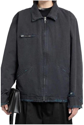 Maison Margiela Solid Zip-Up Slim Jacket - Charcoal Black SH0AM0004S78548855 Buy Maison Margiela Solid Zip-Up Slim Jacket - Charcoal Black SH0AM0004S78548855