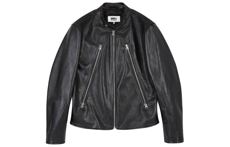 Maison Margiela Spliced Zip Hoodie Jacket Black S62AN0112S25596900