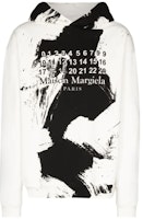 Maison Margiela Splatter Paint Unisex Classic White Hoodie S50GU0151S25451101 Maison Margiela Splatter Paint Unisex Classic White Hoodie S50GU0151S25451101